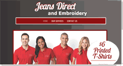 Desktop Screenshot of jeansdirectandembroidery.com