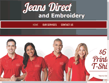 Tablet Screenshot of jeansdirectandembroidery.com